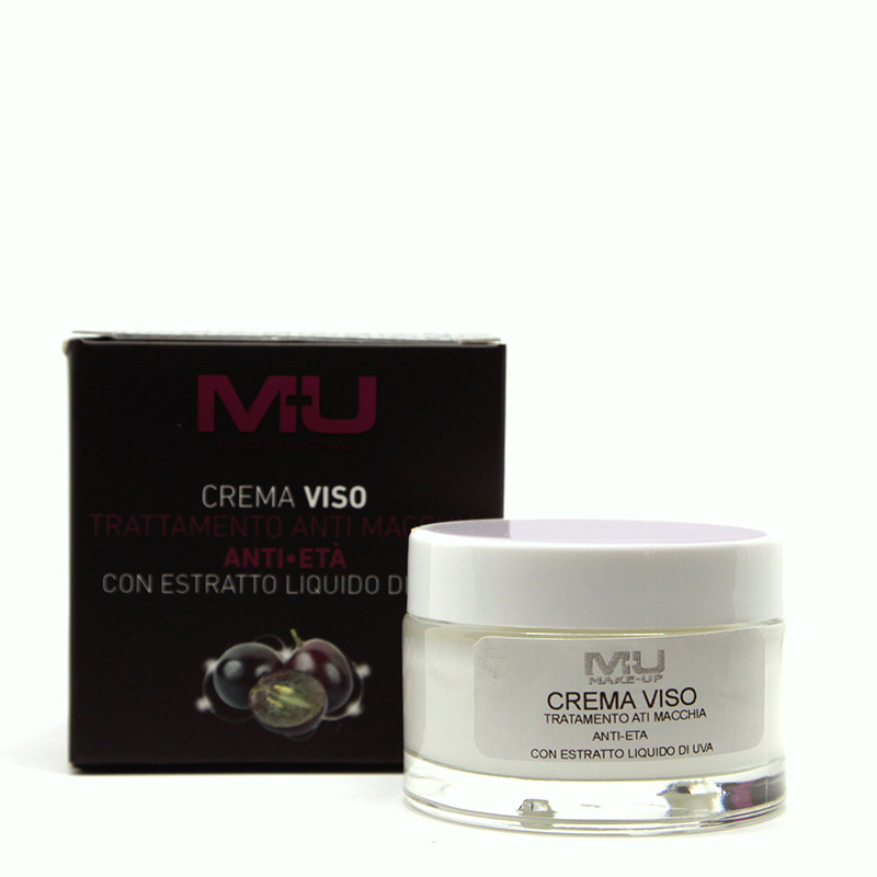 Crema viso anti macchia con estratto liquido di uva MU Makeup