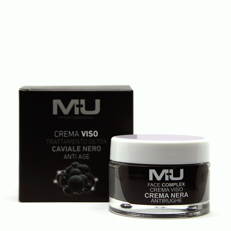 crema viso caviale nero MU makeup