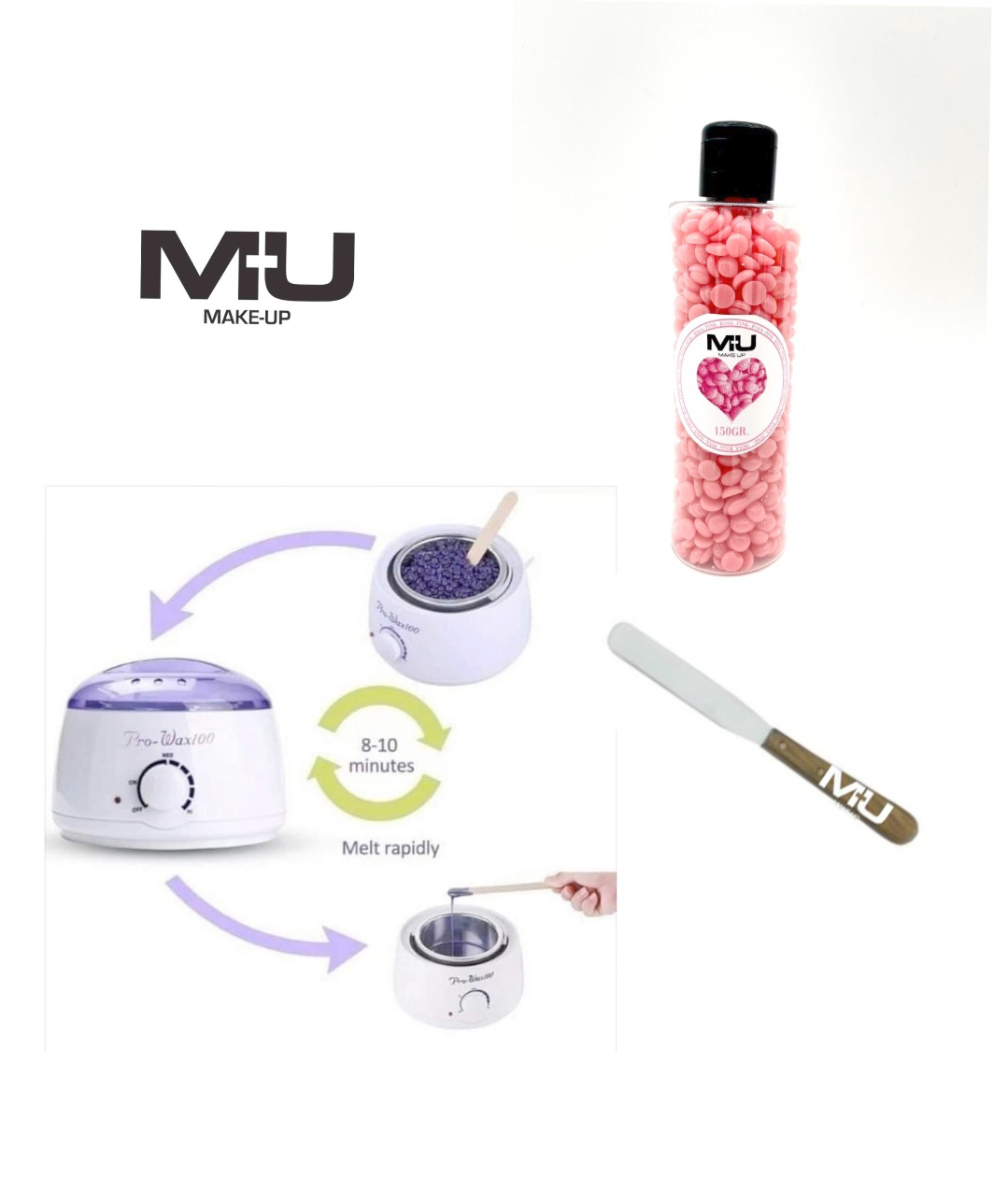Promo kit scaldacera + cera brasiliana +spatola - Mu Make Up Beauty Shop