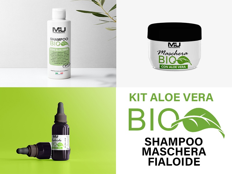 KIT Aloe Vera BIO Shampoo Maschera Fialoide